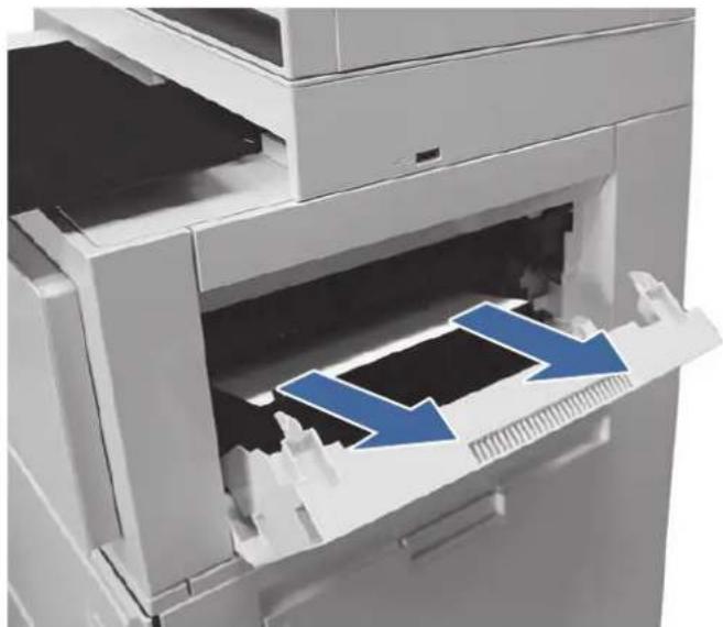 HP Color LaserJet Enterprise Flow MFP M6800zfsw - 13.80, 13.83, or 13.84 jam errors in the 3 Bin Stapler/Stacker - 5