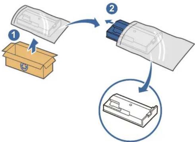 HP Color LaserJet Enterprise Flow MFP M6800zfsw - Replace the toner collection unit (TCU) - 4