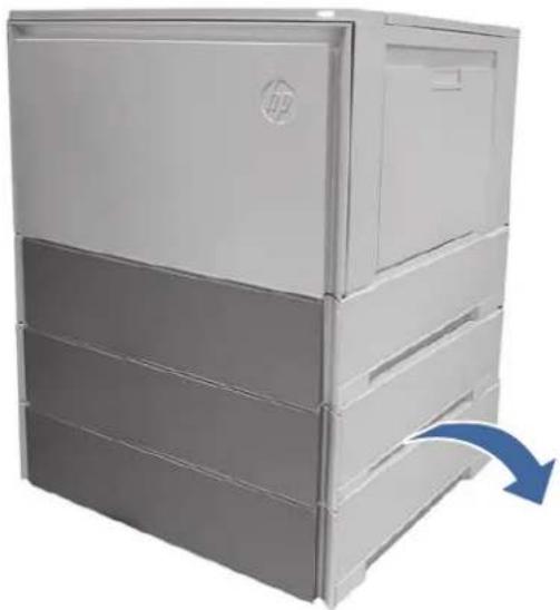 HP Color LaserJet Enterprise Flow MFP M6800zfsw - 13.A4 jam error in Tray 4 - 10