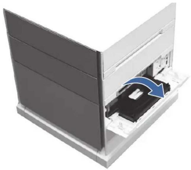 HP Color LaserJet Enterprise Flow MFP M6800zfsw - 13.A4 jam error in Tray 4 (2,100 sheet feeder HCI) - 10