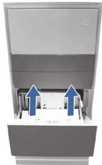 HP Color LaserJet Enterprise Flow MFP M6800zfsw - 13.A4 jam error in Tray 4 (2,100 sheet feeder HCI) - 7