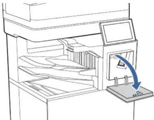 HP Color LaserJet Enterprise Flow MFP M6800zfsw - Replace the staple cartridge (stapler models only) - 1