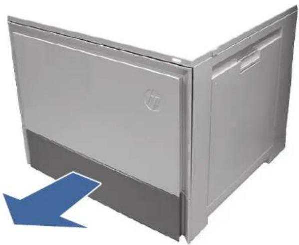 HP Color LaserJet Enterprise Flow MFP M6800zfsw - 13.B2.D2 jam error in Tray 2 - 3