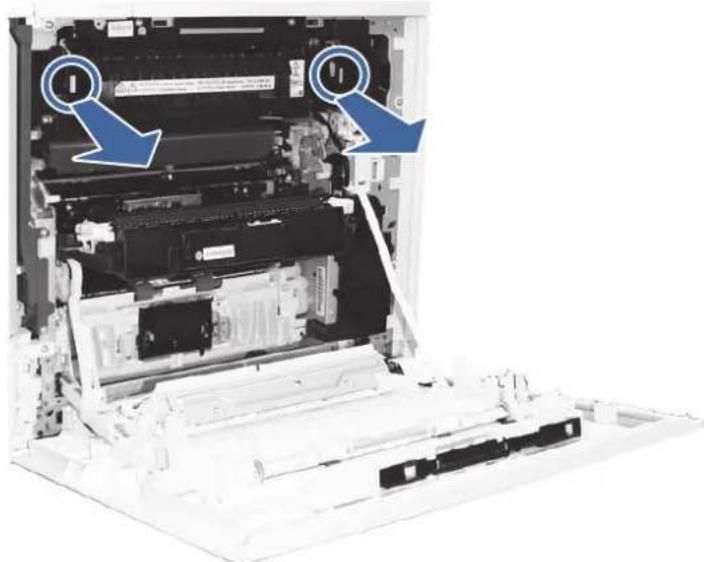 HP Color LaserJet Enterprise Flow MFP M6800zfsw - 13.B9 jam errors in the fuser - 5