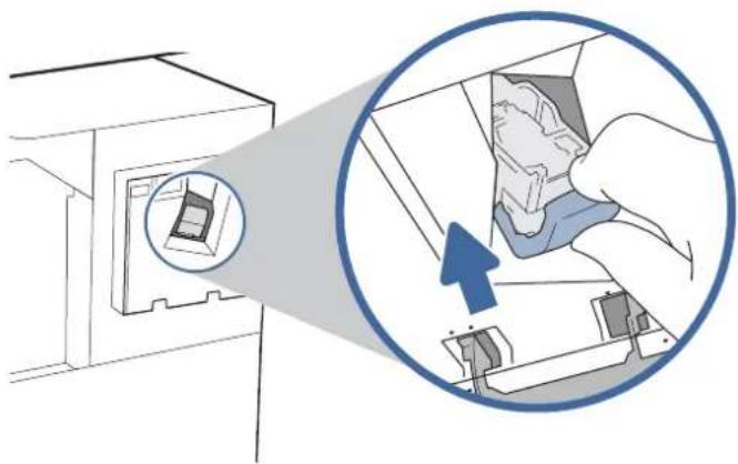 HP Color LaserJet Enterprise Flow MFP M6800zfsw - Replace the staple cartridge (stapler models only) - 5
