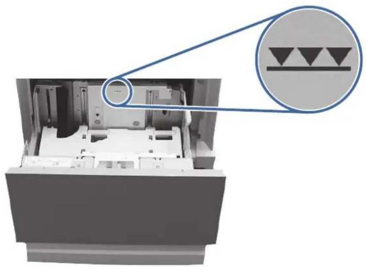 HP Color LaserJet Enterprise Flow MFP M6800zfsw - 13.A4 jam error in Tray 4 (2,100 sheet feeder HCI) - 9