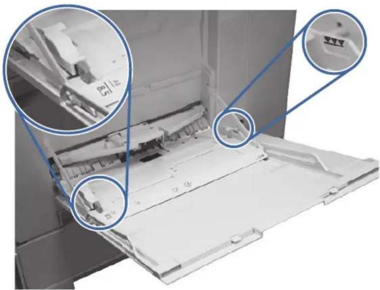 HP Color LaserJet Enterprise Flow MFP M6800zfsw - 13.B2.D1 jam error in Tray 1 (multipurpose tray) - 3