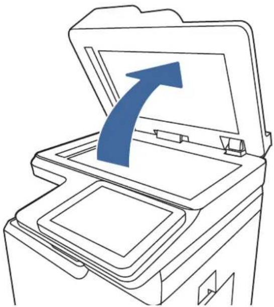 HP Color LaserJet Enterprise Flow MFP M6800zfsw - Check the scanner glass for dirt and smudges - 2