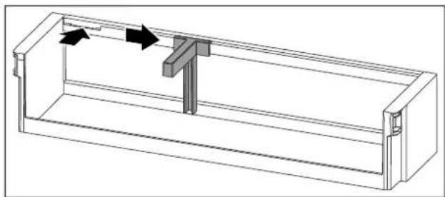 LIEBHERR IKGBN 51Vd23i Plus - Indsætning af flaskeholder - 1