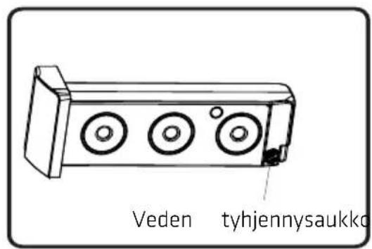 Veden tyhjennysaukko