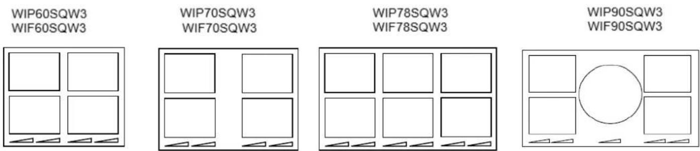 WIP60SQW3 WIF60SQW3 WIP70SQW3 WIF70SQW3 WIP78SQW3 WIF78SQW3 WIP90SQW3 WIF90SQW3
