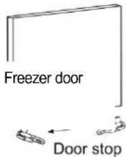 Freezer door Door stop