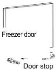 Freezer door Door stop