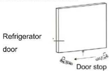 Refrigerator door Door stop