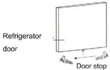 Refrigerator door Door stop