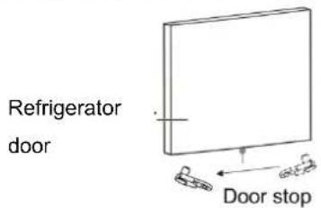 Refrigerator door Door stop
