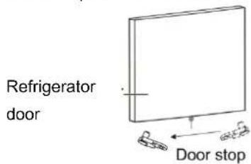 Refrigerator door Door stop