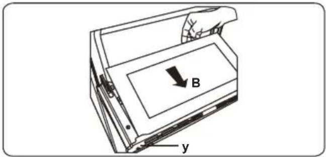 B y