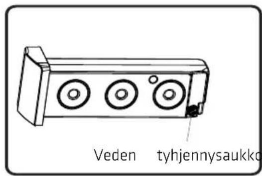 Veden tyhjennysaukko