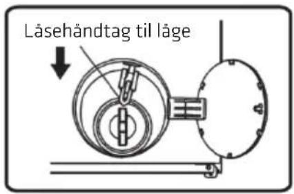 Låsehändtag til läge