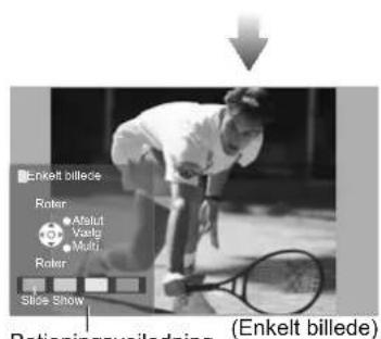 Enkelt billede Roter Maltut Vaalts Multi Rotor Slide Show Rotioningsvoiledning (Enkelt billede)