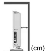 PANASONIC Viera TX-L26C10 - ■ Sørg for tilstrækkelig plads omkring apparatet, så varmen kan slippe væk - 2