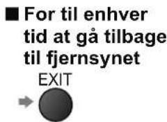 ■ For til enhver tid at gå tilbage til fjernsynet EXIT