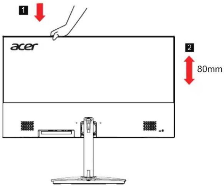 ACER SH242YE - • Montering af foden - 2