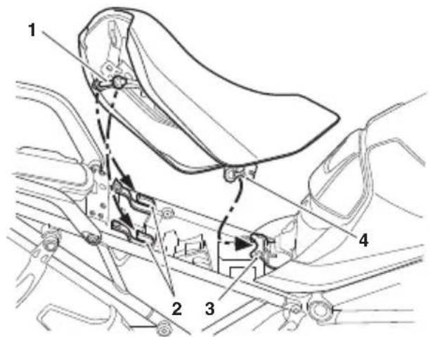Technical diagram of a vehicle suspension system with numbered components