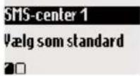 PHILIPS DECT 5112 - Vælg et SMS-center som standard - 2
