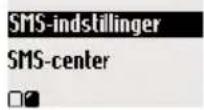 PHILIPS DECT 5112 - Vælg et SMS-center som standard - 1