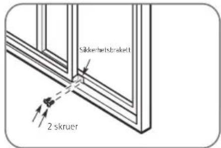 Sikkerhetsbrakett 2 skruer