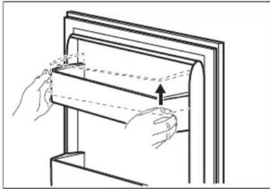 ELECTROLUX GUT7ND28W - Fjerne og installere dørhyller - 1