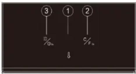 Witt WCUSK82BG - Vigtigt: LED-en viser som standard den faktiske interne lufttemperatur. - 2