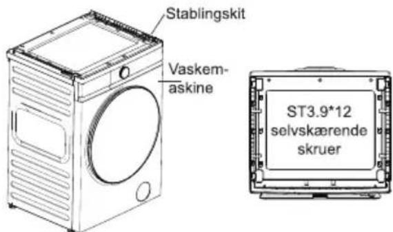 Stablingskit Vaskem- askine ST3.9*12 selvskærende skruer