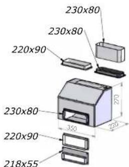 230x80 230x80 220x90 230x80 220x90 218x55 350 220