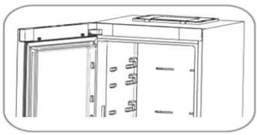 HISENSE RPF185AID - Omvändning av dörren - 2