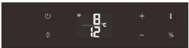 0 - 8°C 12 + - %
