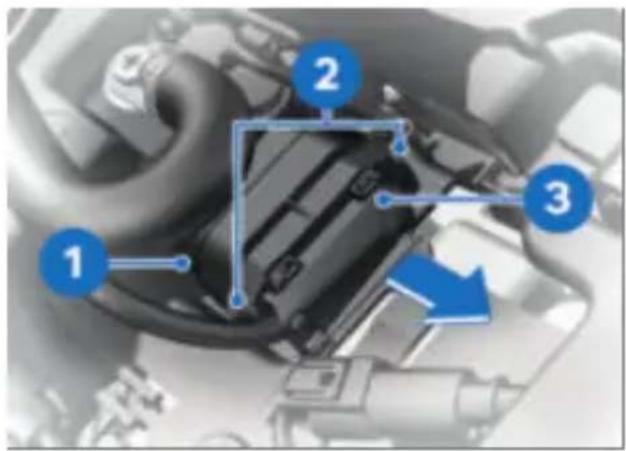 BMW R 1300 RT (2024) - Forkert fremgangsmåde ved løsnelse af diagnosestikket til On-Board-Diagnose - 1