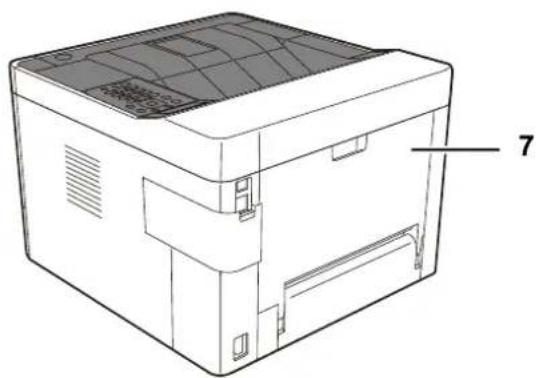 Utax P-4021DN - Maskinens dele (udvendigt) - 2