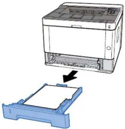 Utax P-4021DN - Træk kassette 1 ud mod dig, indtil den stopper. - 1