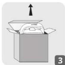 Illustration of an open box with a lid and an upward arrow, no text or symbols present