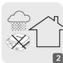 Simple line drawing of a house, cloud, and money bag with raindrops (no text or symbols)