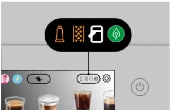 DELONGHI Rivelia EXAM440.55.MDW - Rivelia Hyppige meddelelser og alarmmeddelelser - 17