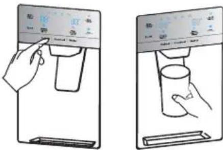 HISENSE RS5P628WSPID - Brug af dispenseren - 1