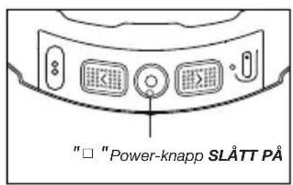 "□ "Power-knapp SLÄTT PÅ