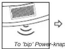 To 'bip' Power-knap