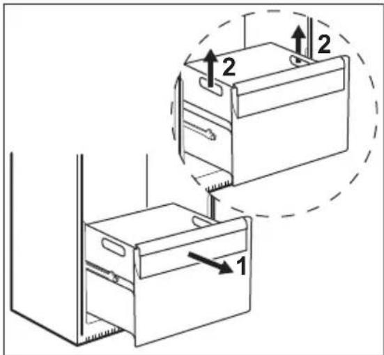 ELECTROLUX EUH6000W - Ta ut skuffene - 1