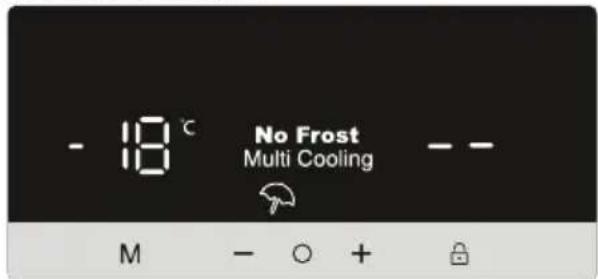 - 18 °C No Frost Multi Cooling M - O + 🔒