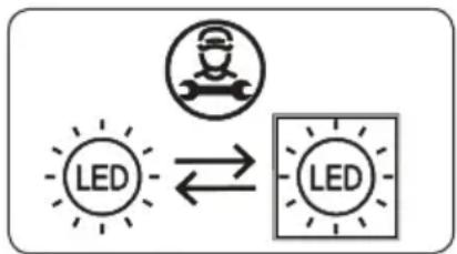 SHARP SJ-NTA34IMBGE-EU - Byte av LED-belysning - 2
